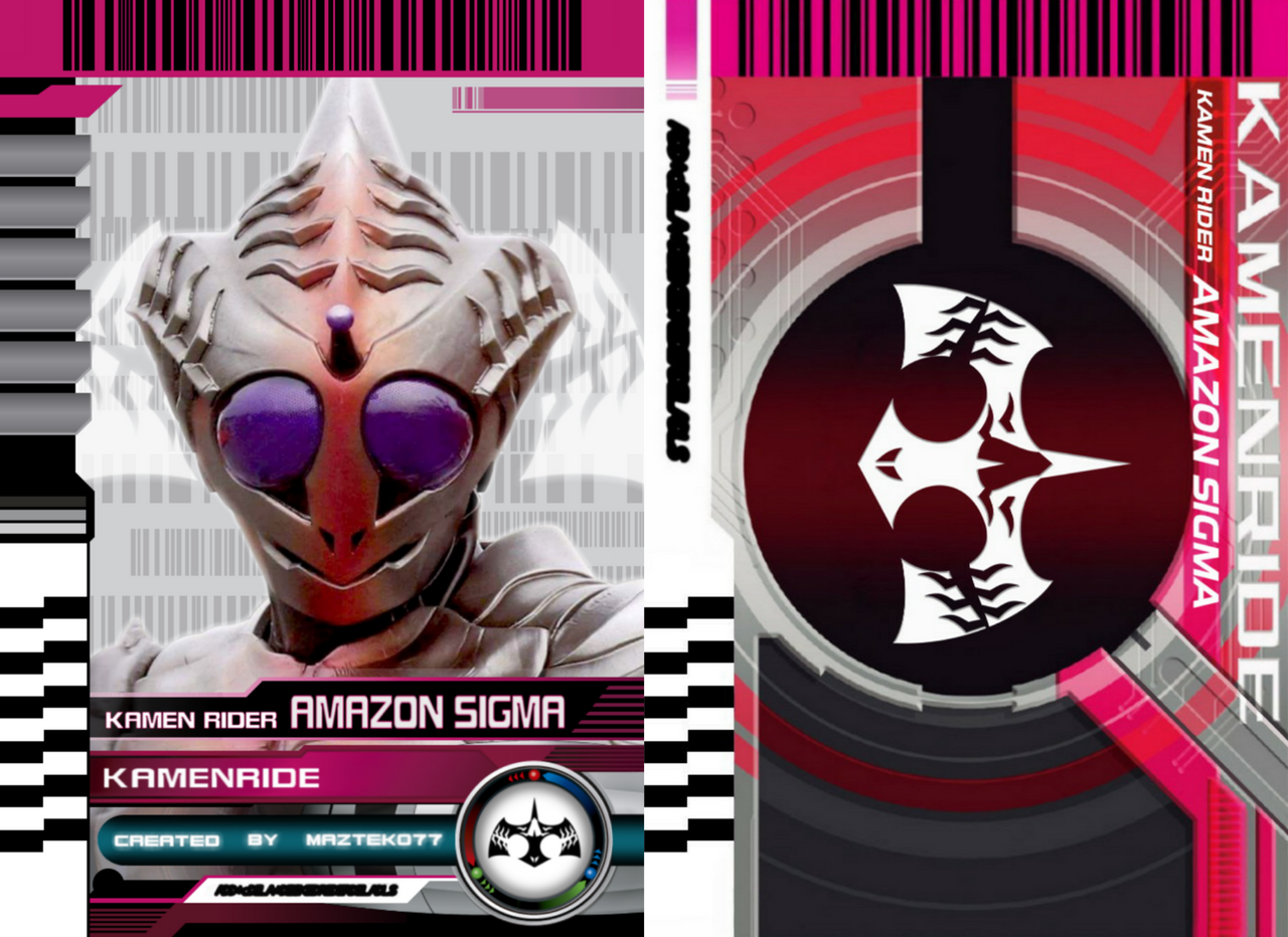 Kamen Ride Amazon Sigma Ride Card by MaztEko77 on DeviantArt