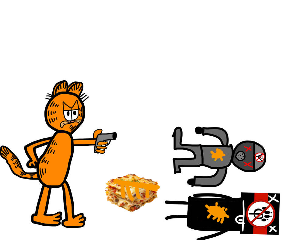 Garfield Attacking Garfield kills antifurrys by Yassernuclearwararts on DeviantArt