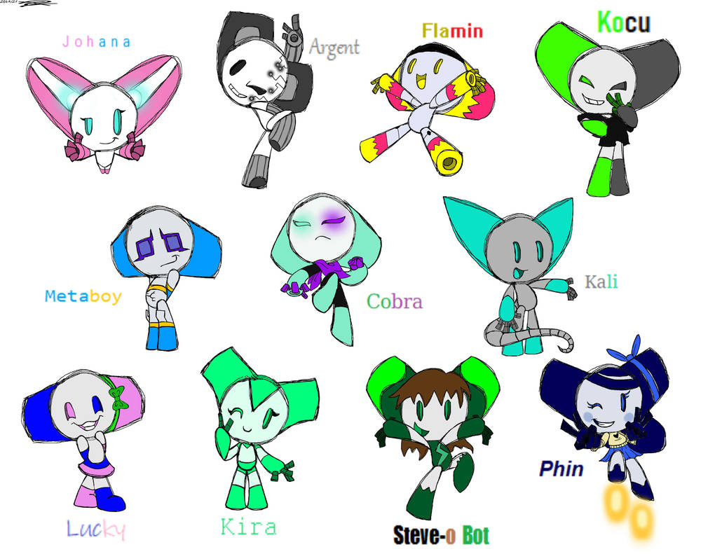 Characters chart - Robotboy by Phinbella-Flynn on DeviantArt