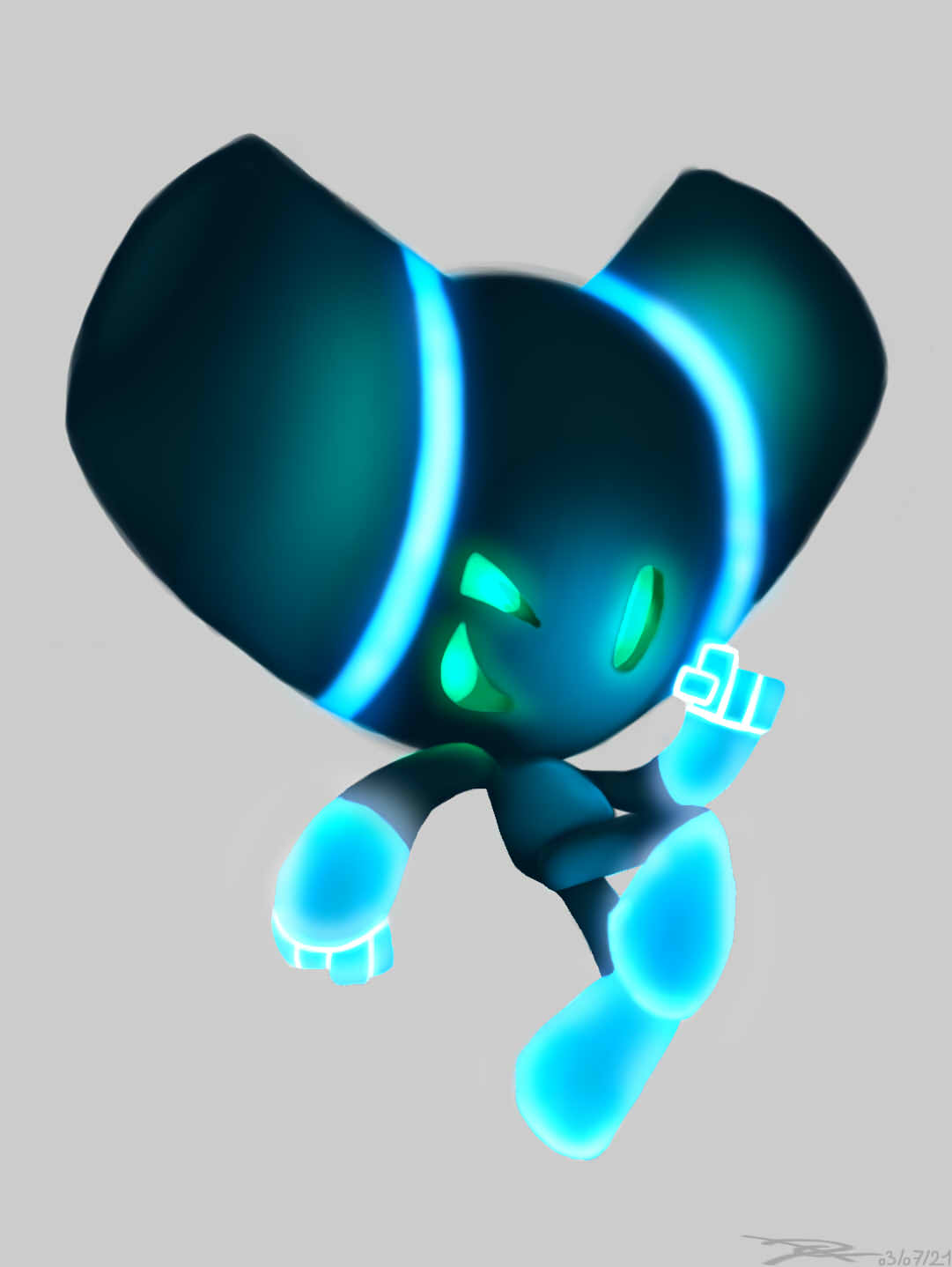 Neon Robotboy by Shad-Owl on DeviantArt