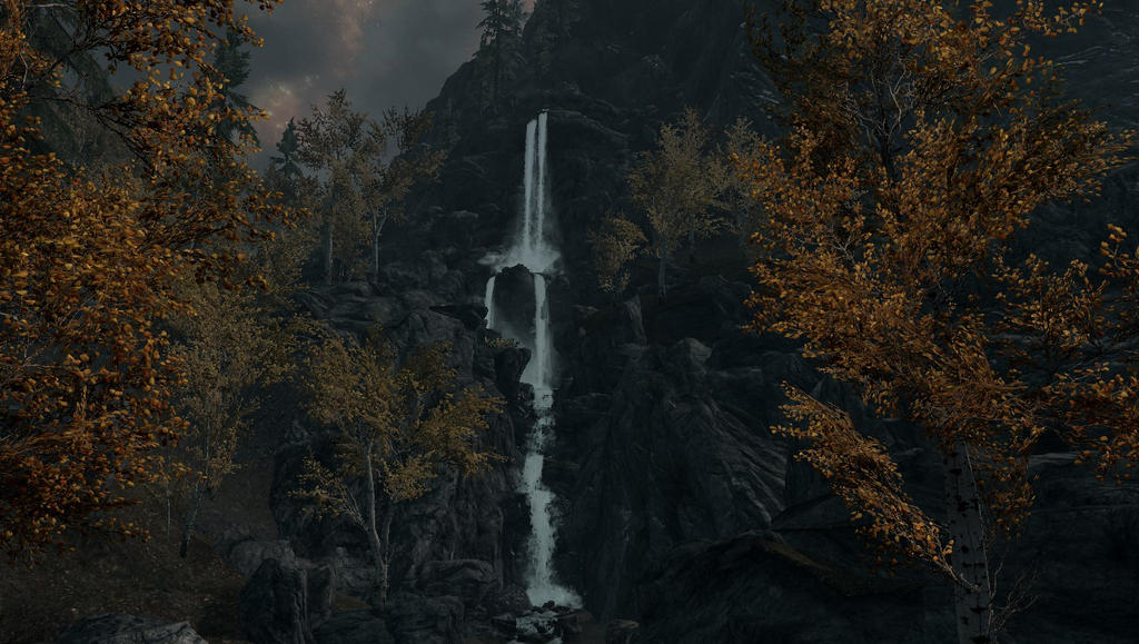 Waterfall near Black-Briar Lodge, Skyrim