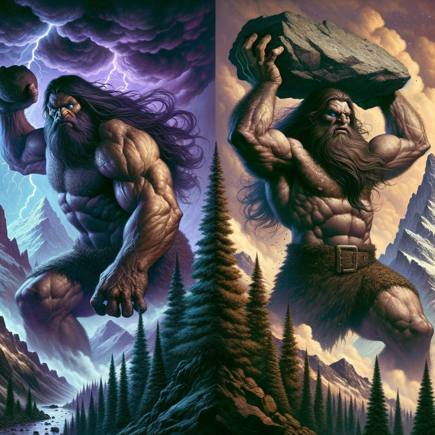 Deviantart Giants Rocks the Mountain stone giants from the Hobbit by megaduce on DeviantArt