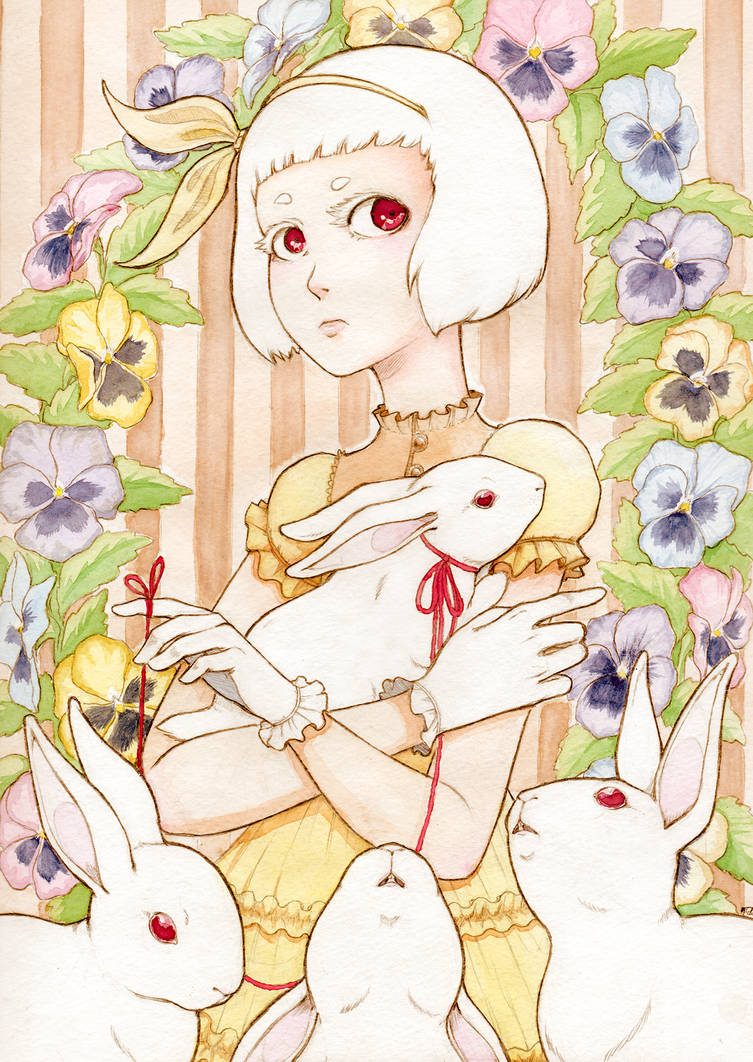 White Rabbit Girl by silentillusion on DeviantArt