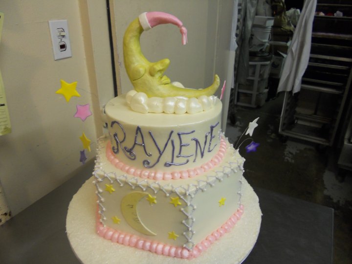 bed time baby shower cake