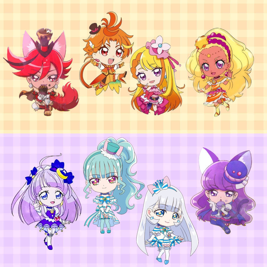 Color Change Chibi Chibi hot x cool color cures by RabbitYami on DeviantArt