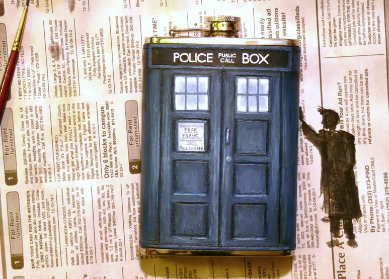 Ten's TARDIS Flask