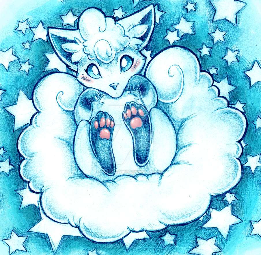 Alolan Vulpix by SokeriKaneli