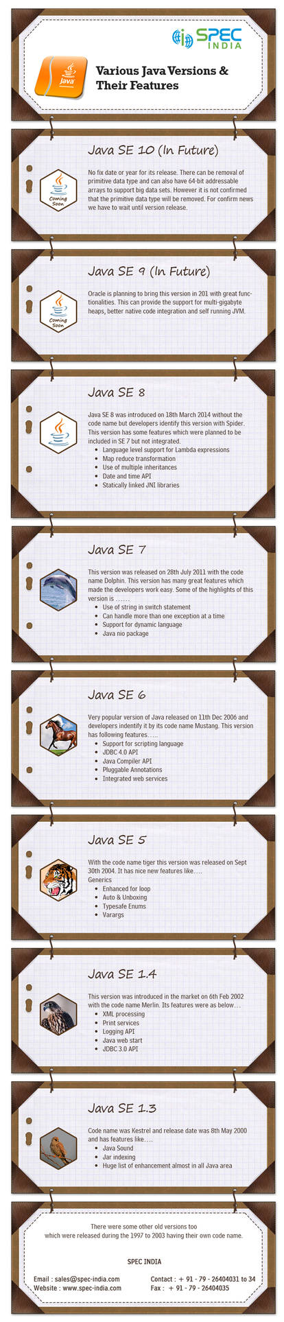 Various Java Versions and their Features Infograph by sarastanford on ...
