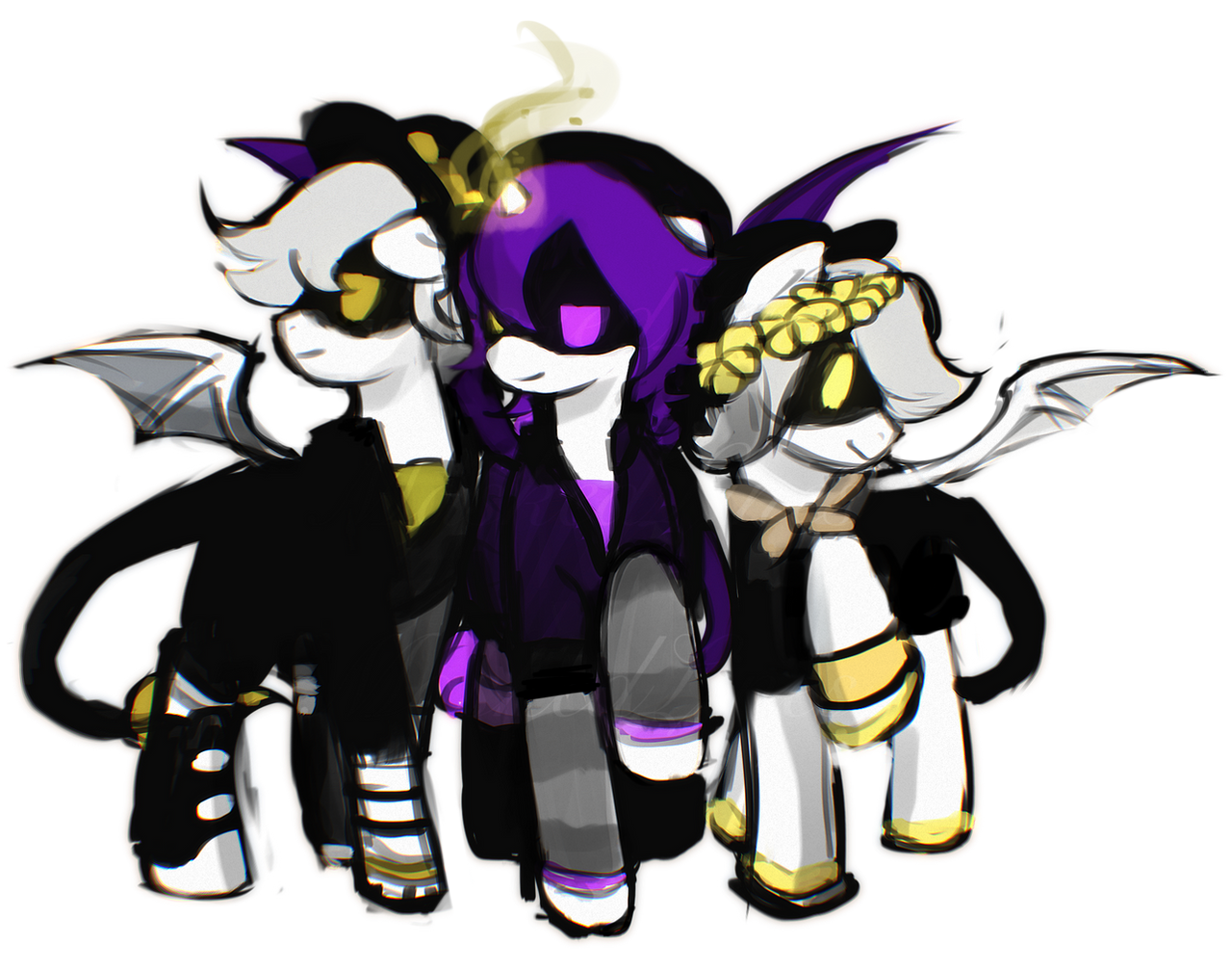 Heisemeigui Rou Meigui and their cosplay friends (Rough Sketch) by MaskedLines on ...