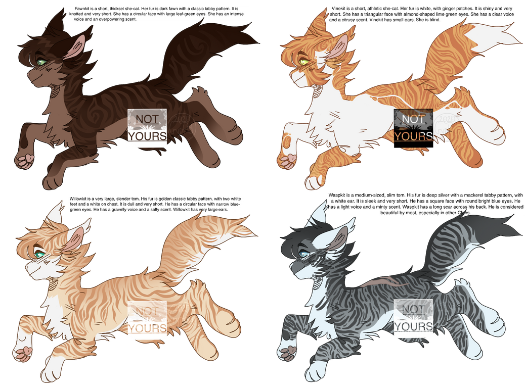 Old Warrior Cats Characters by Woofstep -- Fur Affinity [dot] net