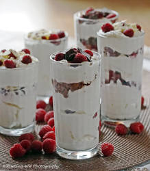 Mascarpone-Himbeeren-Dessert