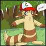 Furret and Ash.