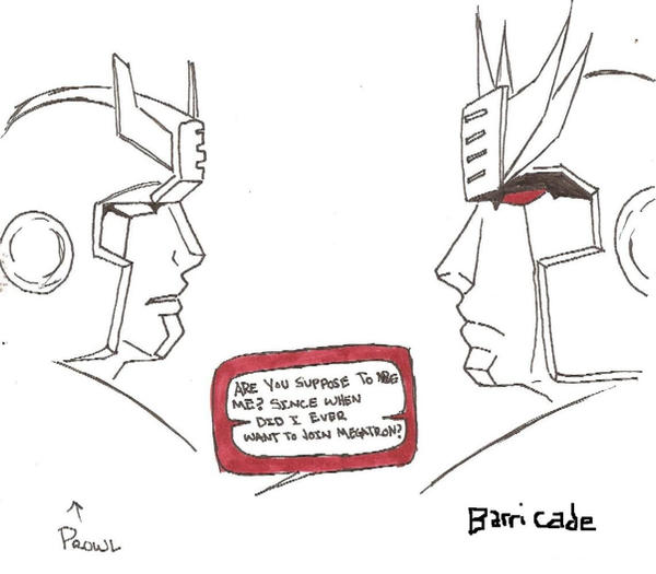 prowl and barricade by 3LR1C on DeviantArt