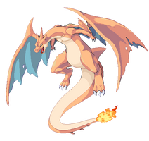 [Pixel Over] Mega Charizard Y