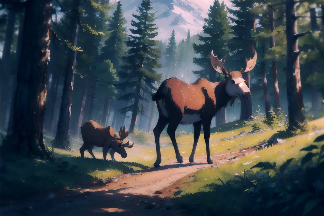 Righteous Moose Brave little moose by shitaba on DeviantArt