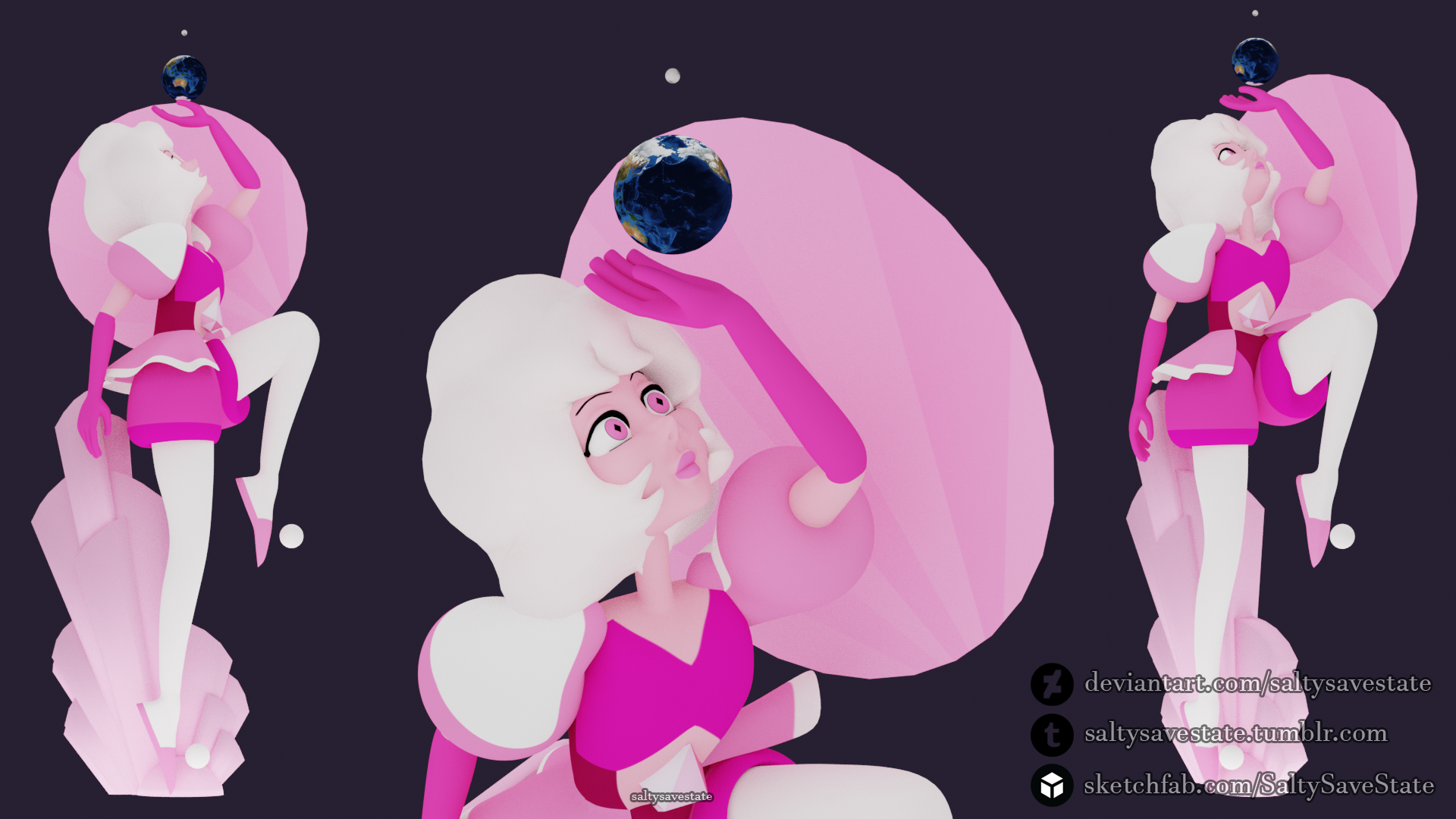 Steven Universe] Pink Diamond by SaltySaveState on DeviantArt