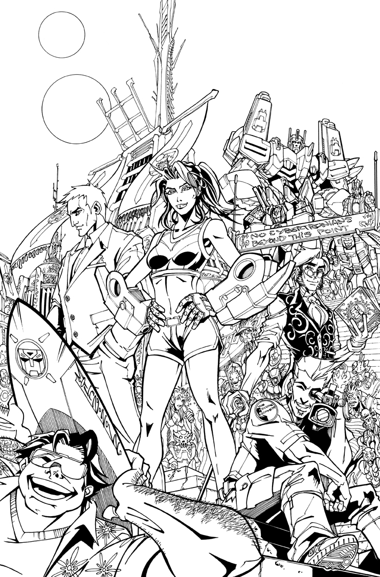 TF MTMTE 13 cover lineart