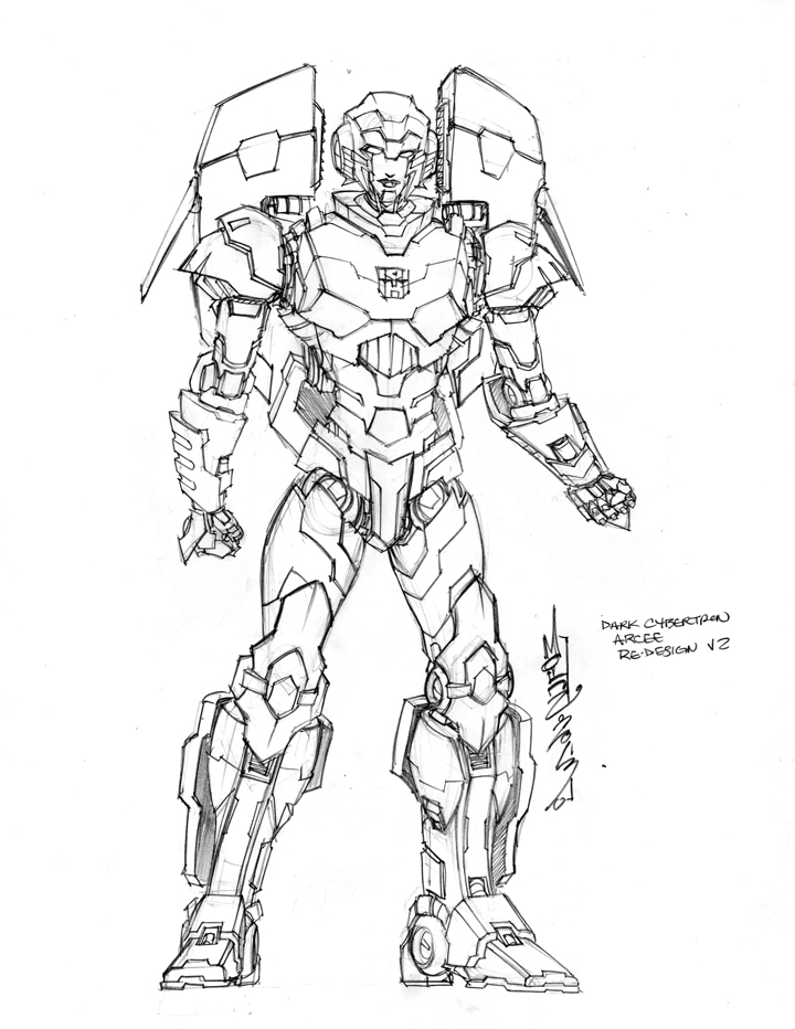 IDW Dark Cybertron Arcee Design