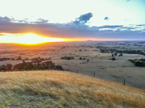 Sunset from mount rouse