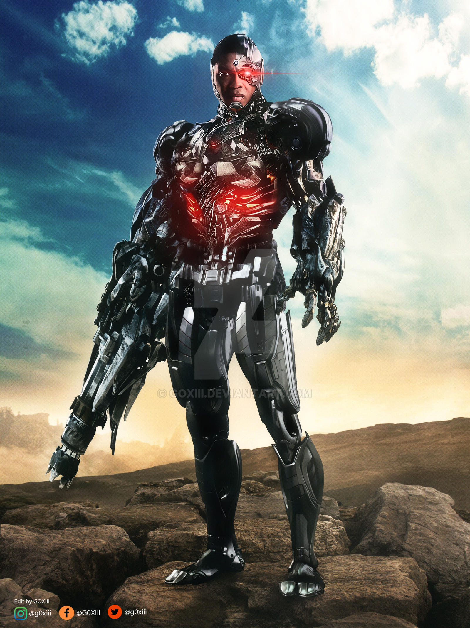 Justice League: Cyborg by GOXIII on DeviantArt