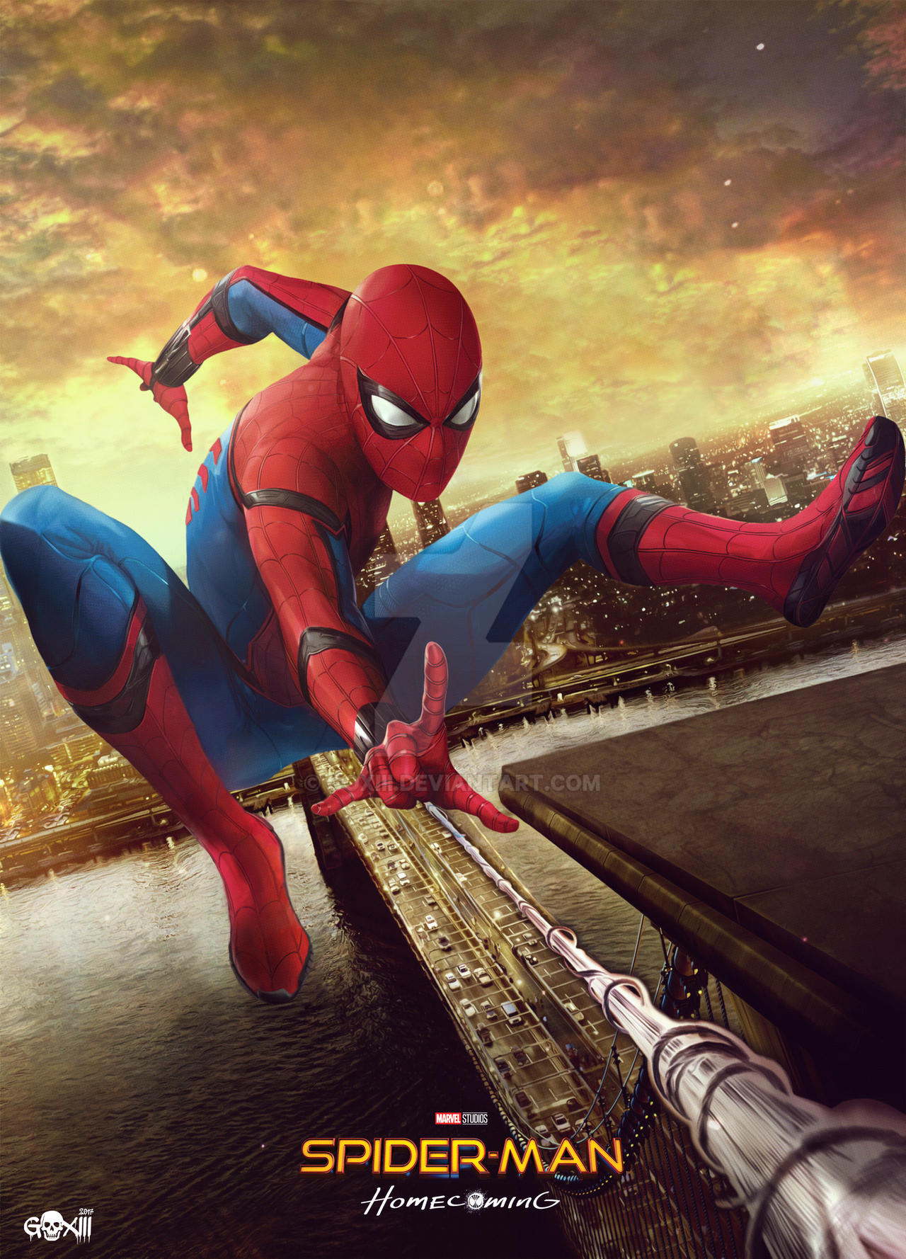 Spider Man Homecoming Poster By GOXIII On DeviantArt spider-man-homecoming-poster-by-goxiii-on-deviantart