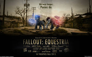Fallout Equestria Movie Poster Concept (Wallpaper)