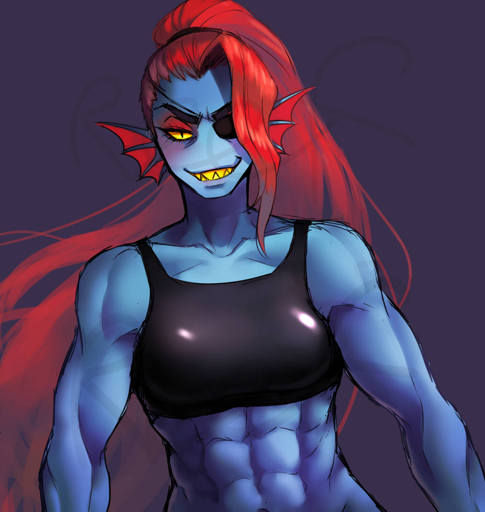 Undyne Bodybuilder Undyne by Reef1600 on DeviantArt