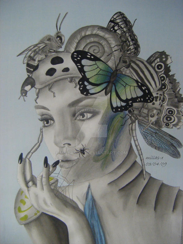 Insect Woman by millas-x21 on DeviantArt