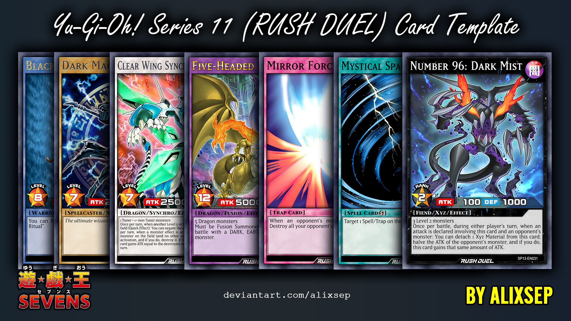 Yu-Gi-Oh! Series 11 (RUSH DUEL) Card Template by Alixsep on DeviantArt Yu-Gi-Oh! Series 11 (RUSH DUEL) Card Template by Alixsep on DeviantArt
