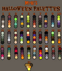 Halloween palettes
