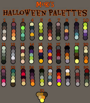 Halloween palettes