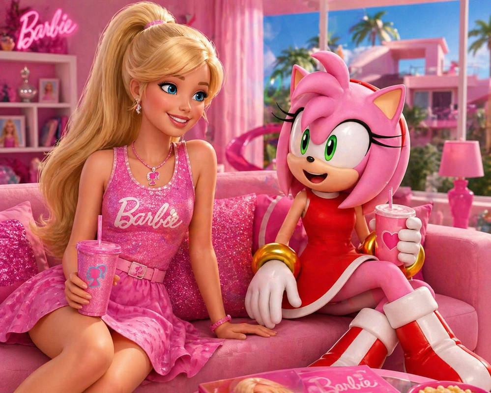 Amy Barbie Barbie Hanging Out with Amy Rose by CJMak2004 on DeviantArt