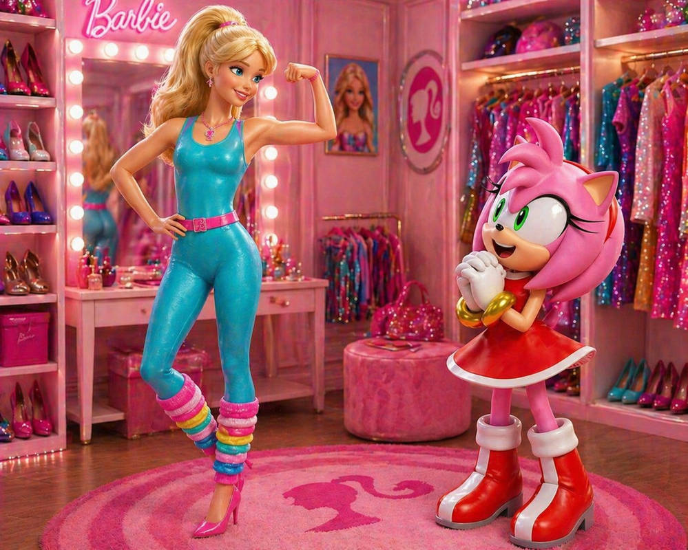 Amy Barbie Amy Rose Sees Workout Barbie Posing by CJMak2004 on DeviantArt