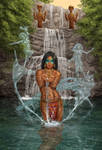 Neerah, Elemental Water Priestess by MitchFoust