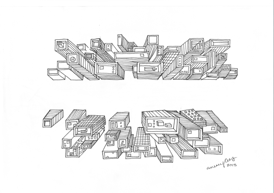 City (Birds eye view) by candacemerrylees on DeviantArt