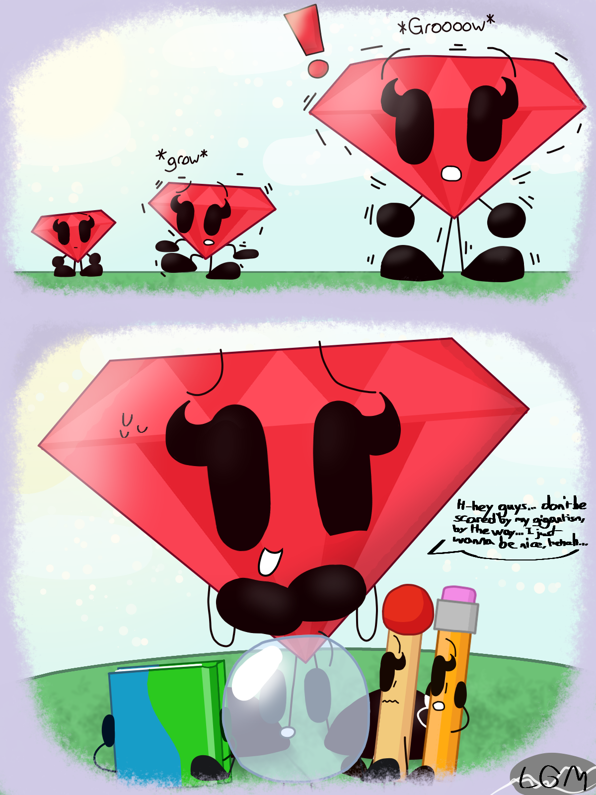 Ruby Gets BEEG, then BEEGER (BFDI GTS Story) by AmenKing1999 on DeviantArt
