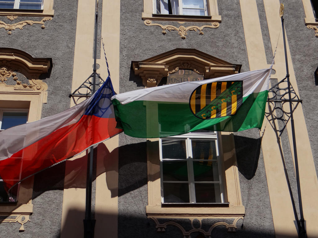 Flags in Prague 2