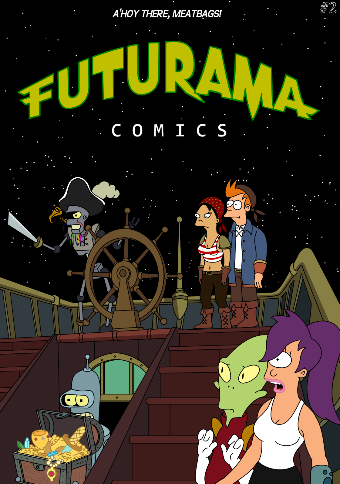 Futurama - Tales of Meatbag Island - FRONT COVER