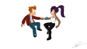 Futurama - Fry and Leela