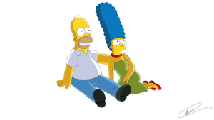 The Simpsons - Homer and Marge