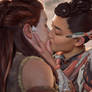 Horizon Forbidden West - Aloy and Seyka Kiss