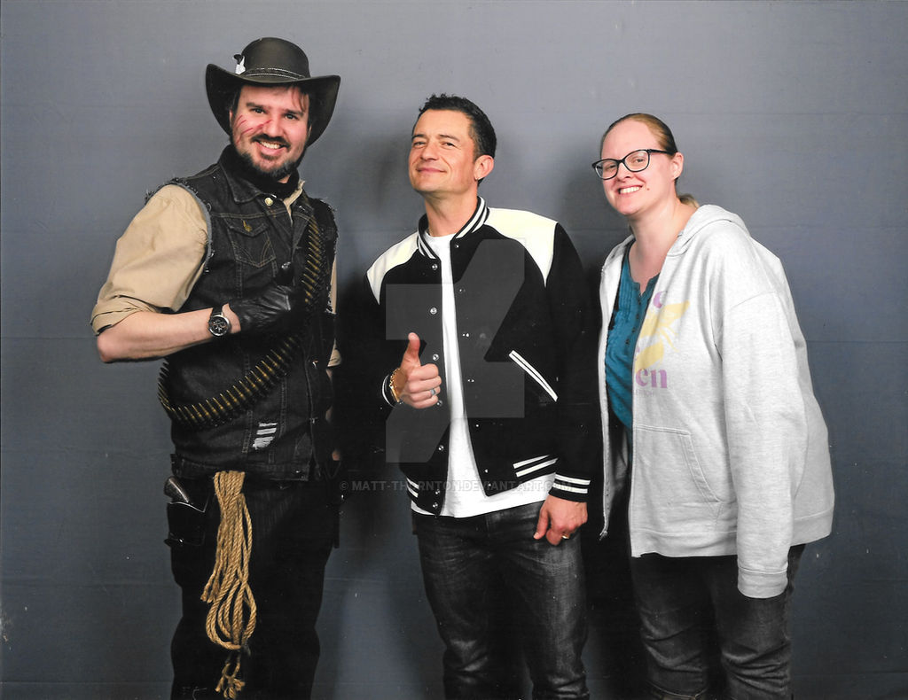 Matt, Tina and Orlando Bloom