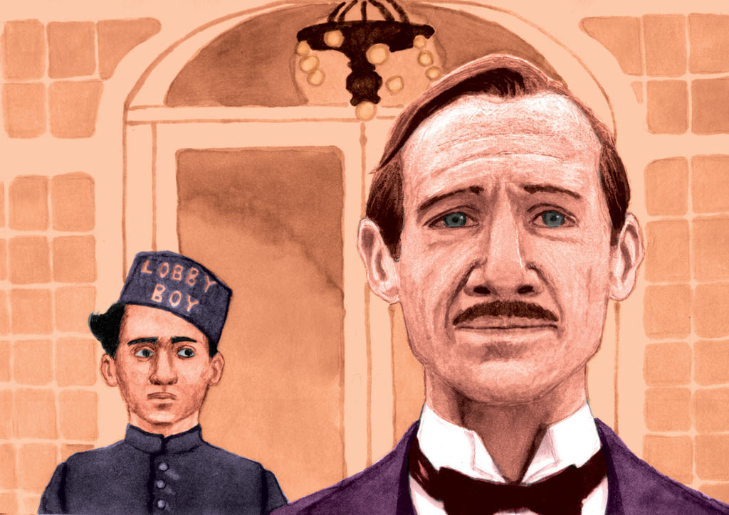 Mixed Media Commission, The Grand Budapest Hotel