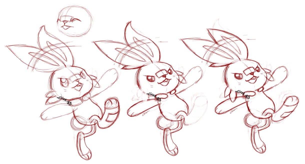 Lny Rabbit Arc LNY-Rabbit Jan2023 sketch1 by CiranDraws on DeviantArt