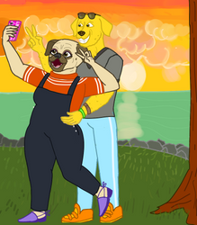 Pickles and Mr. Peanutbutter