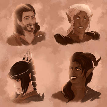 More Baldur's Gate 3 sketches