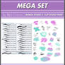 Mega Set DIGITAL BRUSHES for Manga Studio5