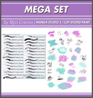 Mega Set DIGITAL BRUSHES for Manga Studio5