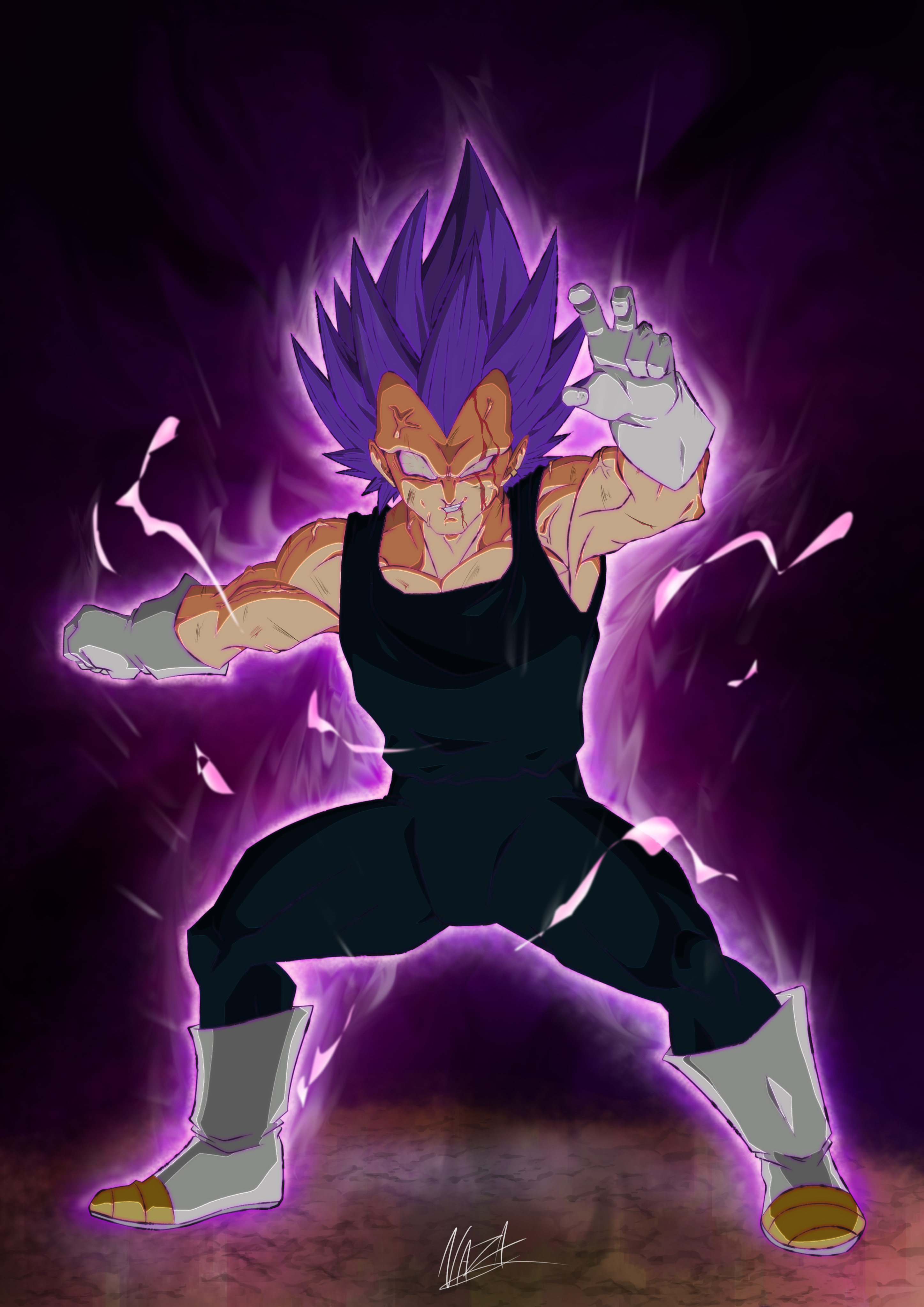 Oozaru Ultra Blue Vegeta by Greytonano on DeviantArt