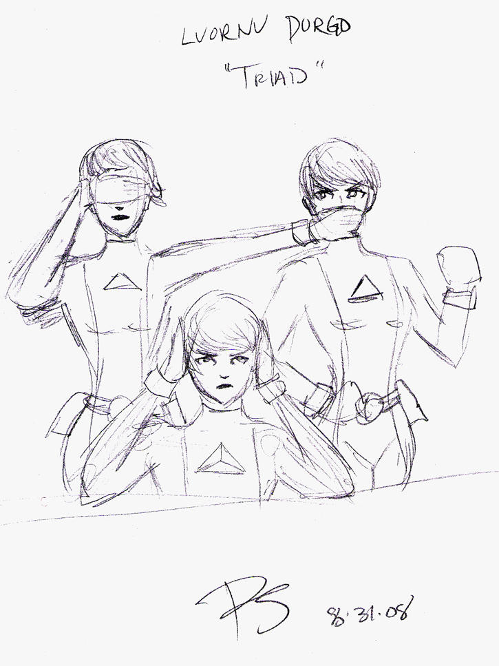 Triad Sketch by nathauan13 on DeviantArt